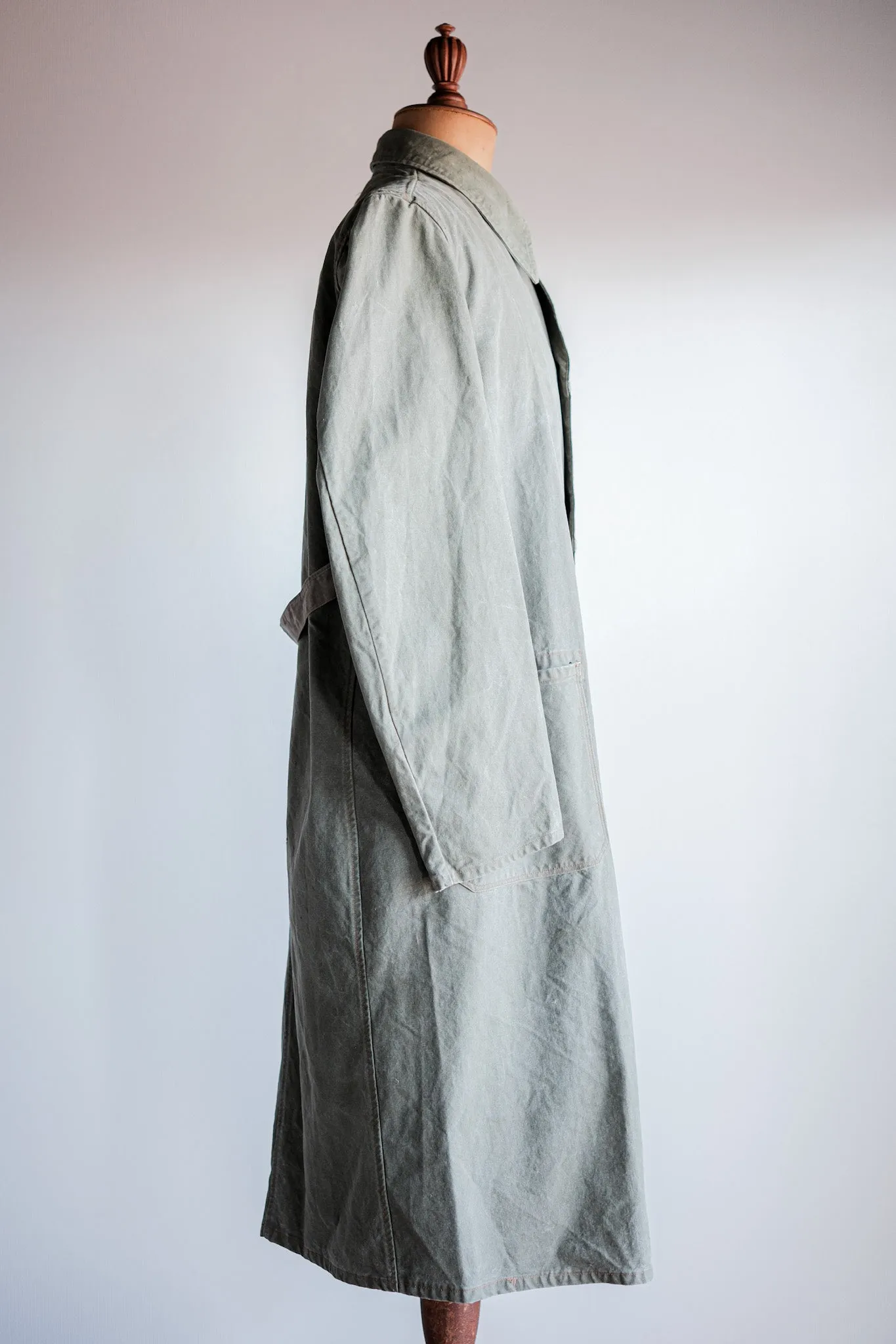 [~ 50's] Coton de coton vert vintage allemand