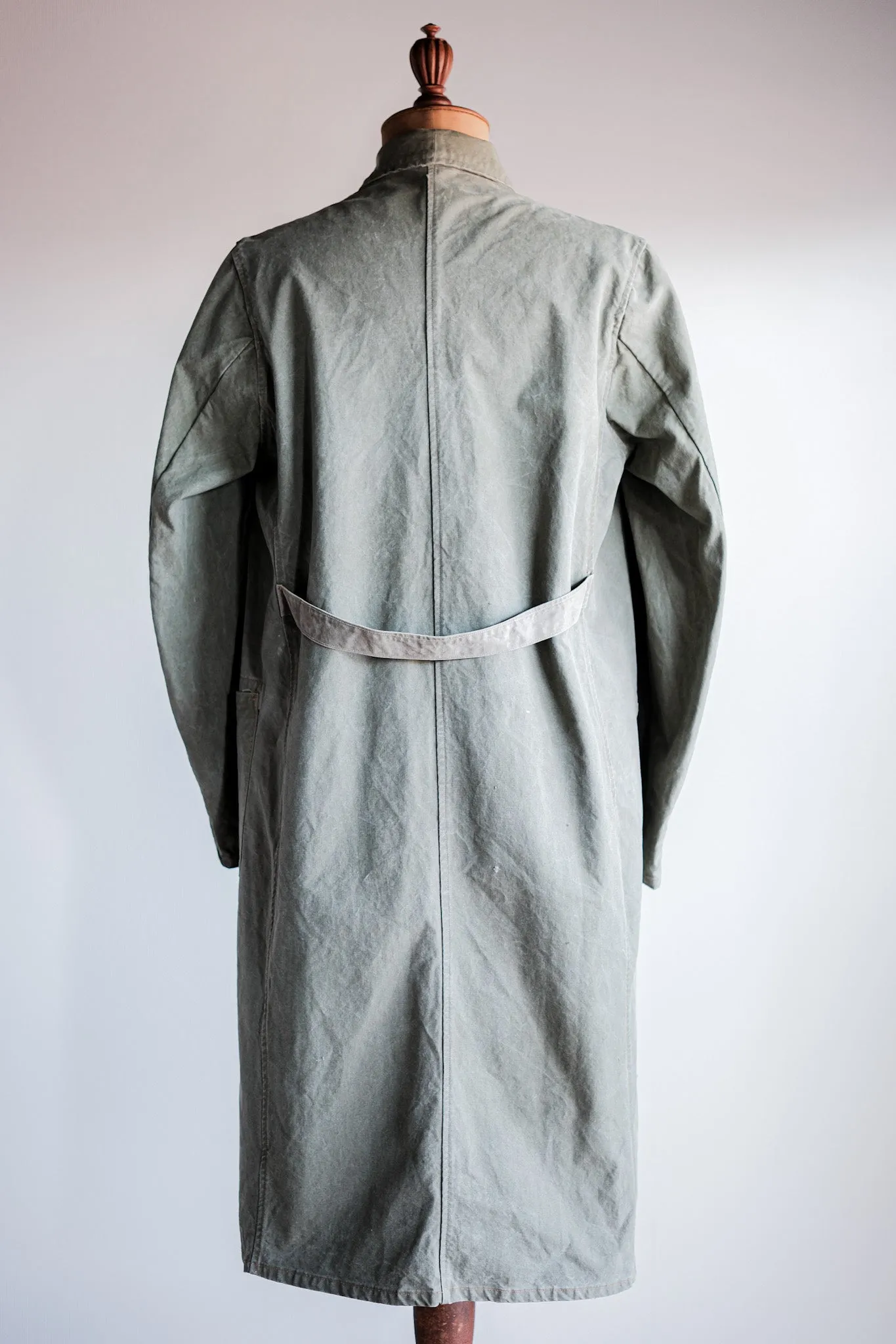 [~ 50's] Coton de coton vert vintage allemand