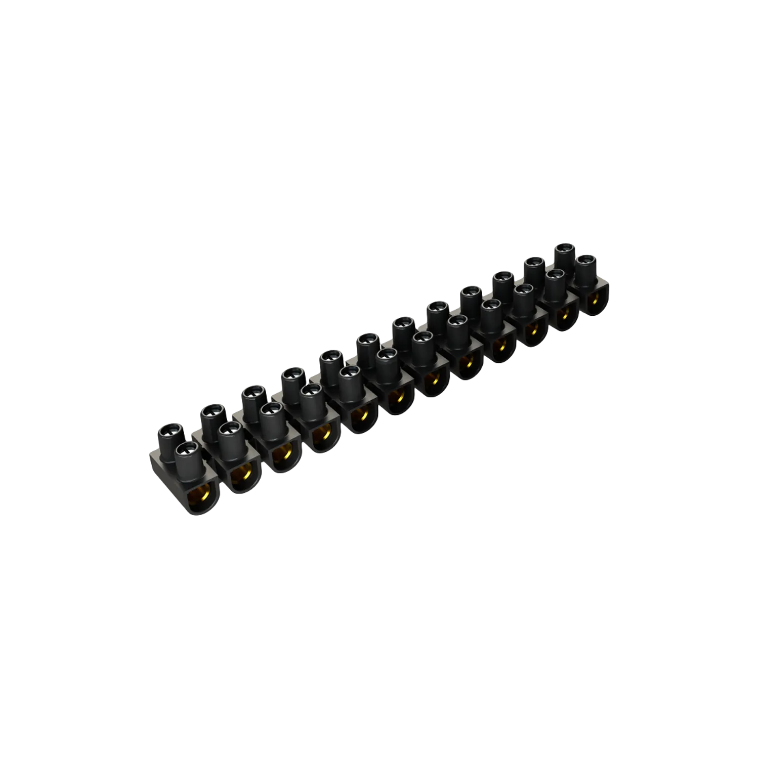 Barrette de domino électrique 4mm² - 12 connexions en laiton