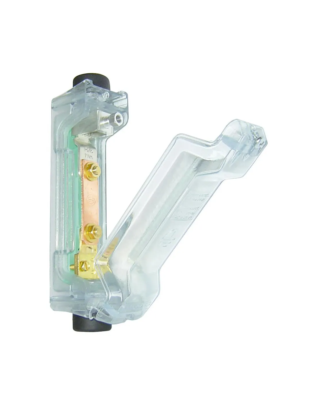 Barrette de terre Alu avec boîtier pour colonne MICHAUD N106