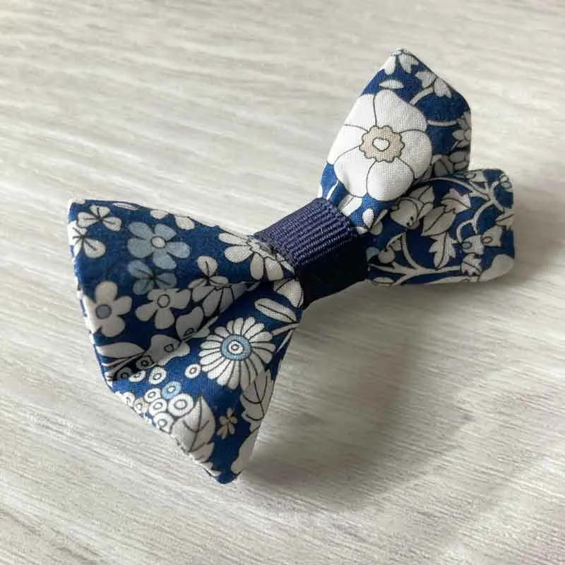 Barrette en tissu Liberty faite main en France