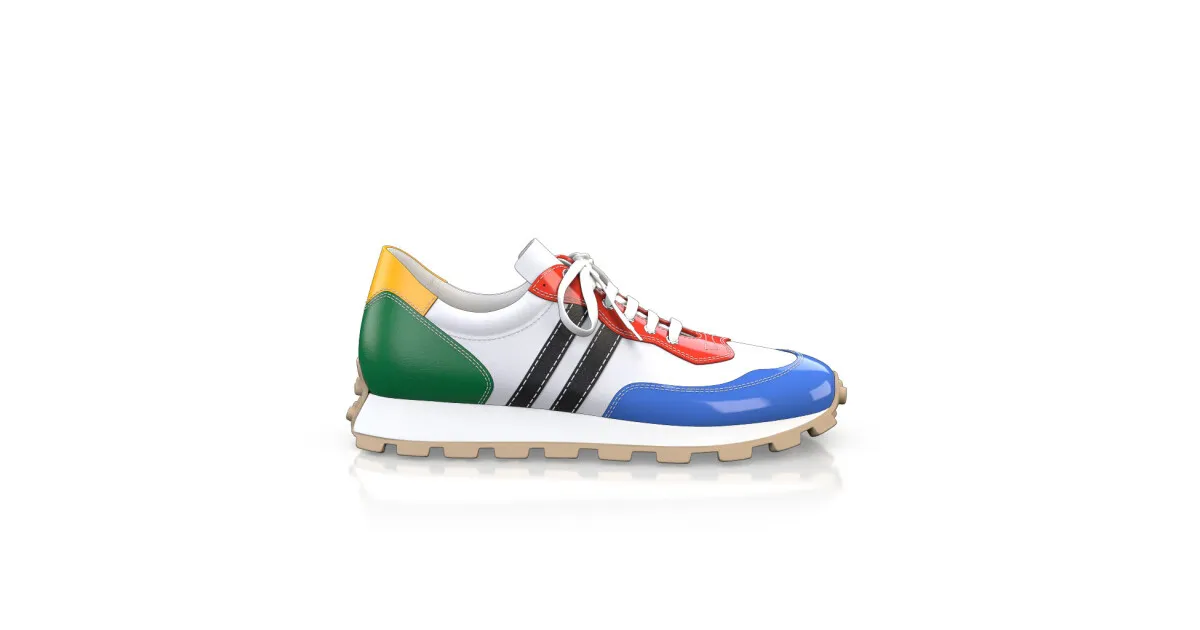 Baskets de course en cuir pour hommes 56356 | Girotti