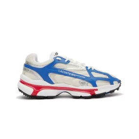 BASKETS LACOSTE L003 2K24 NOIRES BLANCHES ROUGES ET BLEUES