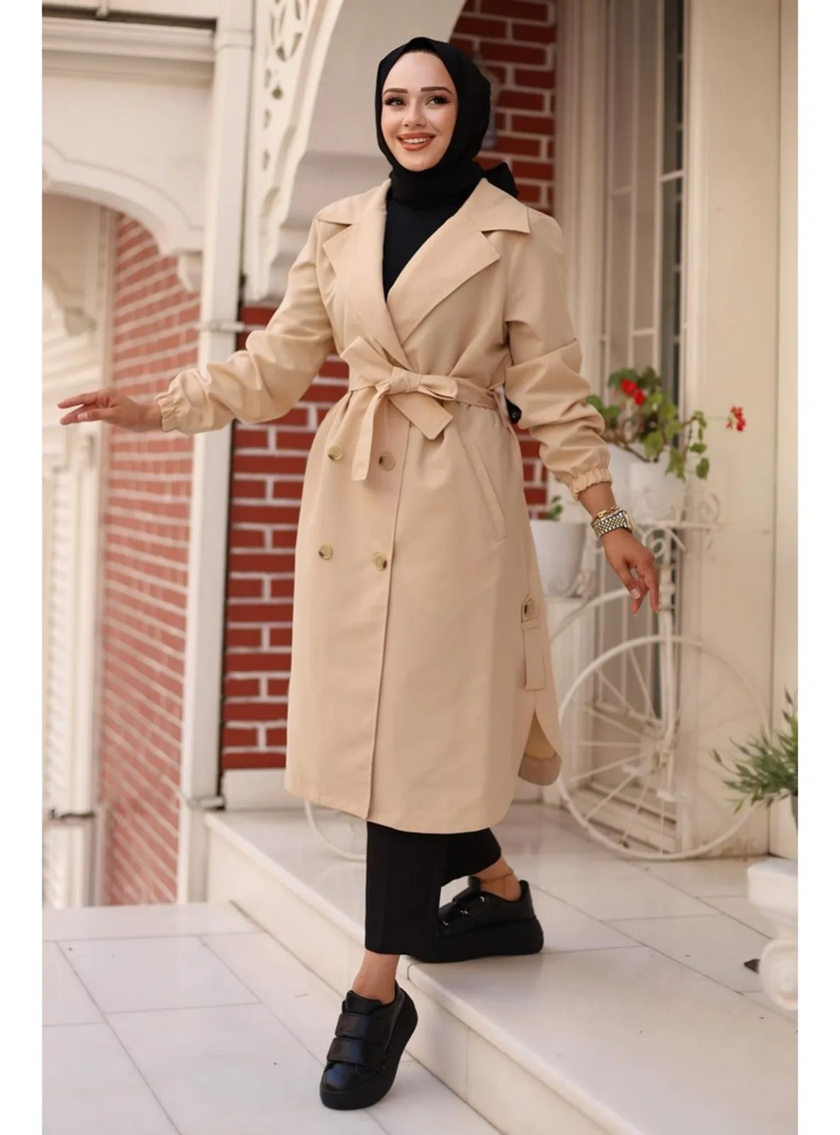 Beige - Trench Coat