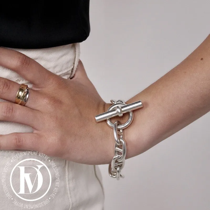 Bracelet Chaîne d’Ancre GM en argent – Hermès