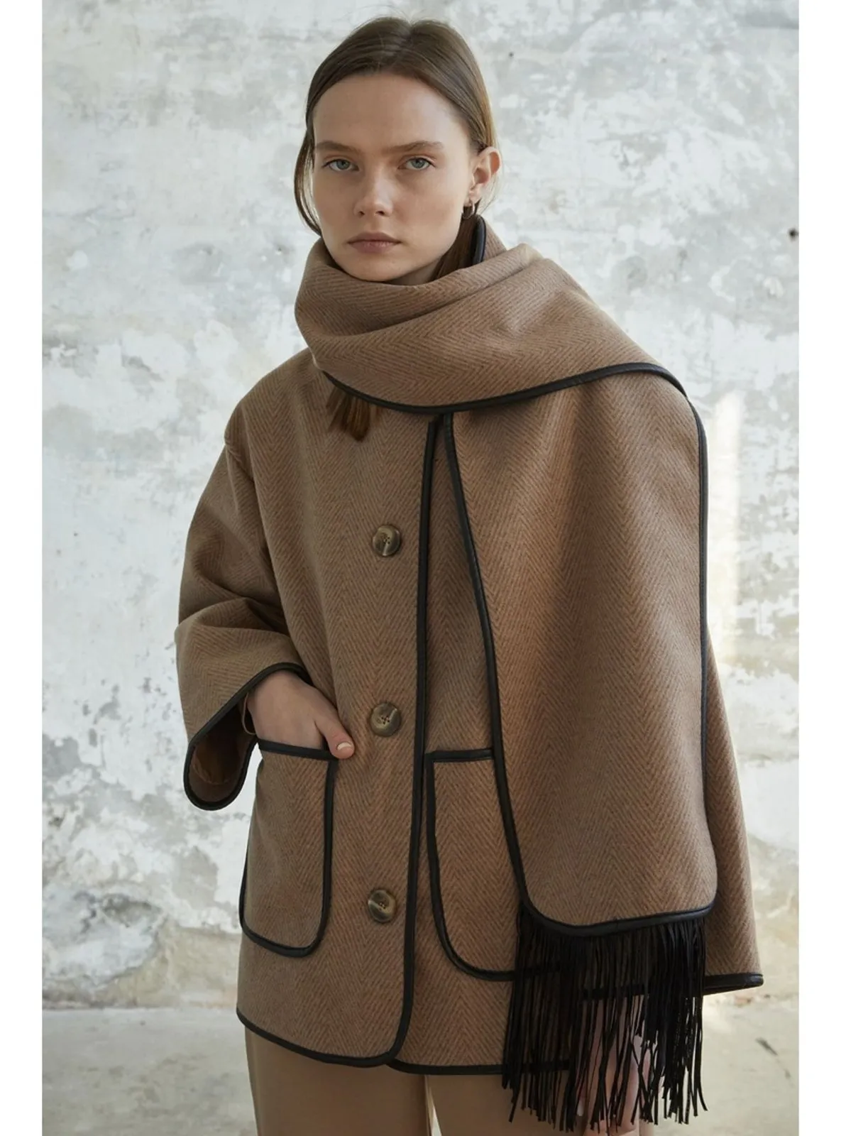 Camel - Fully Lined - Coat