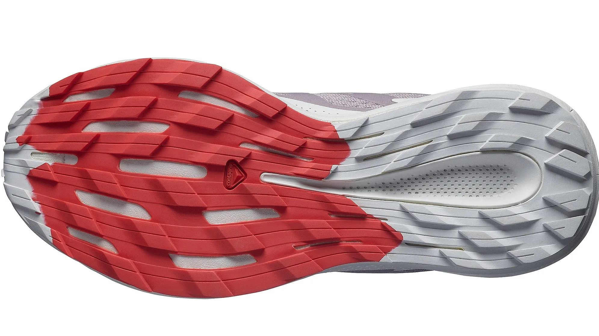 chaussures Salomon Pulsar Trail W - Quail/Lunar Rock/Poppy Red - women´s
