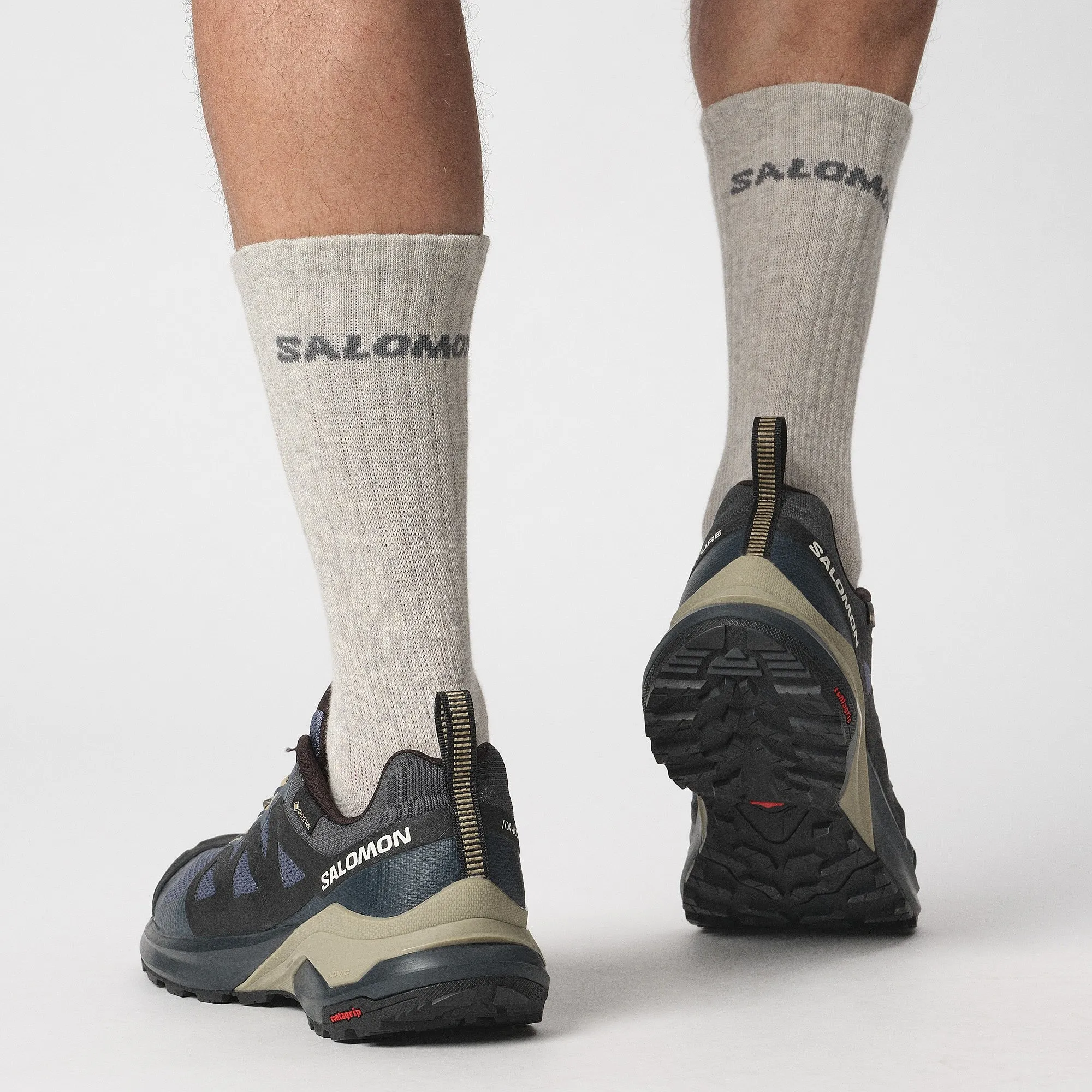 chaussures Salomon X-Adventure GTX - Grisaille/Black/Slate Green - men´s