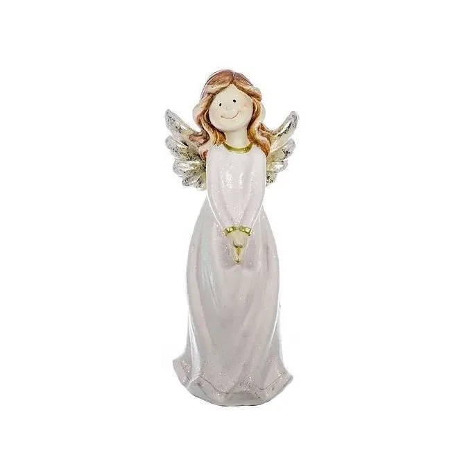 Décoration de Noël, céramique, ange avec ailes, 19x45 cm