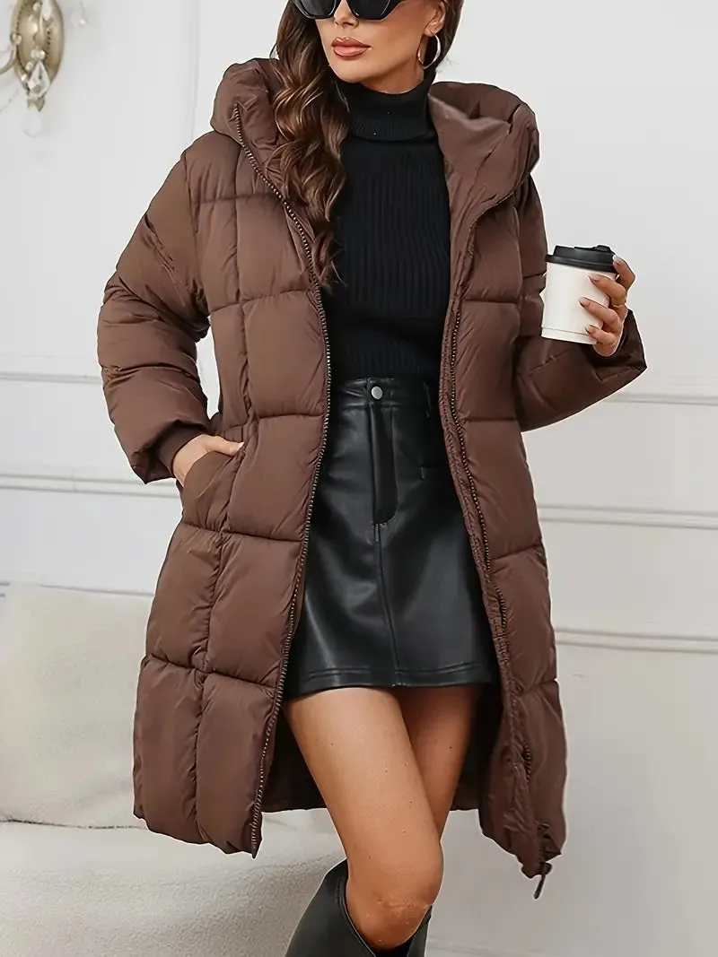 Hayley - Manteau d'hiver élégant avec capuche pour femme