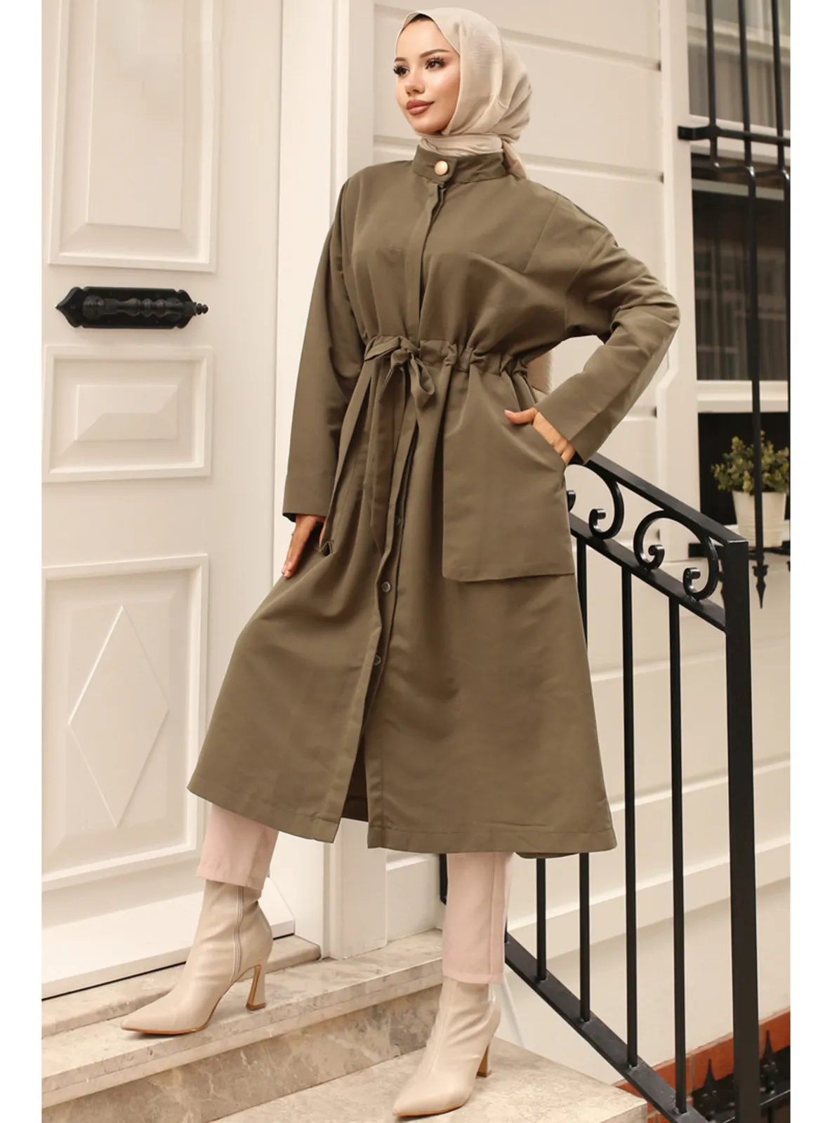 Khaki - Trench Coat