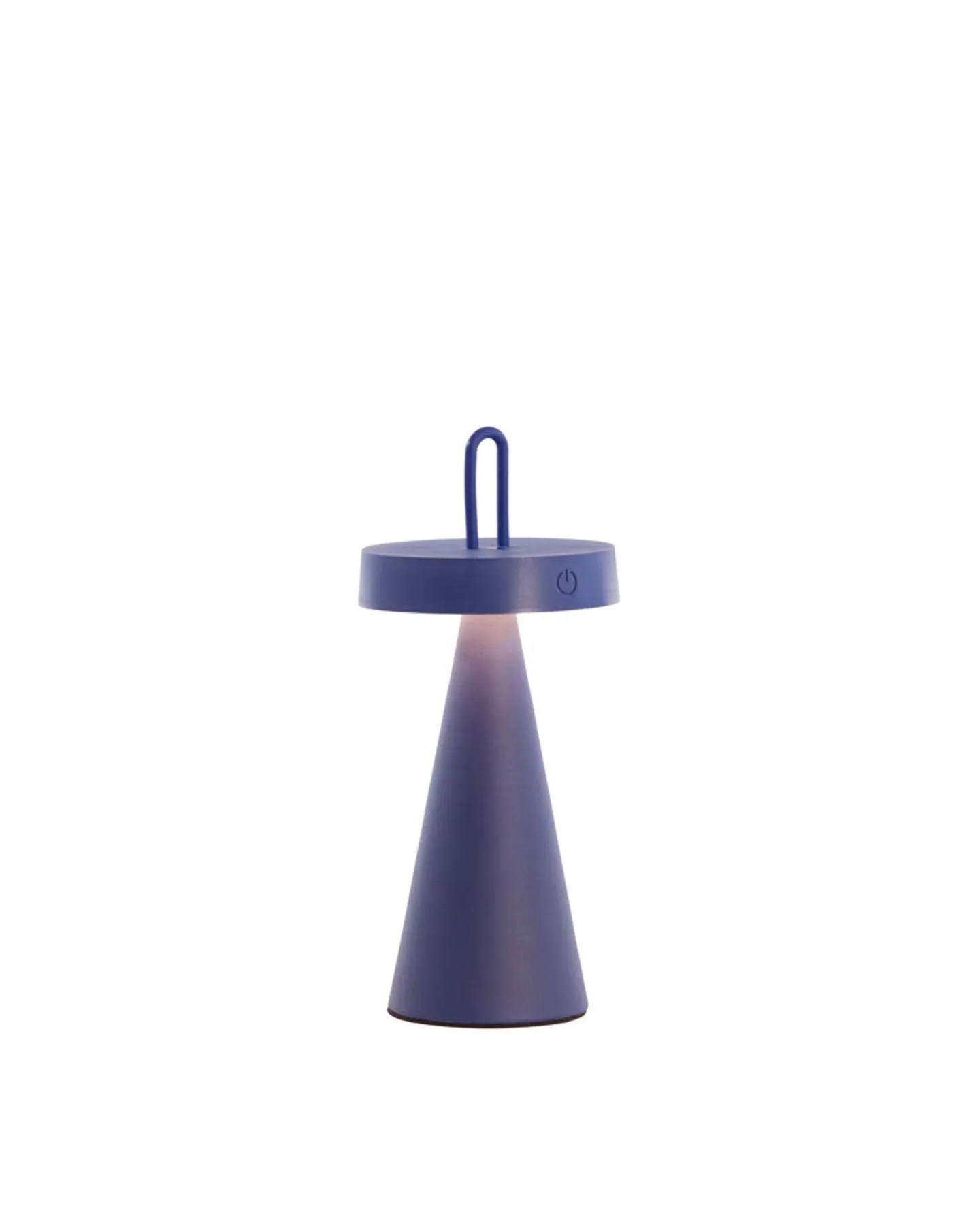 Lampe de table LED Ø13X28,5 cm métal bleu cobalt
