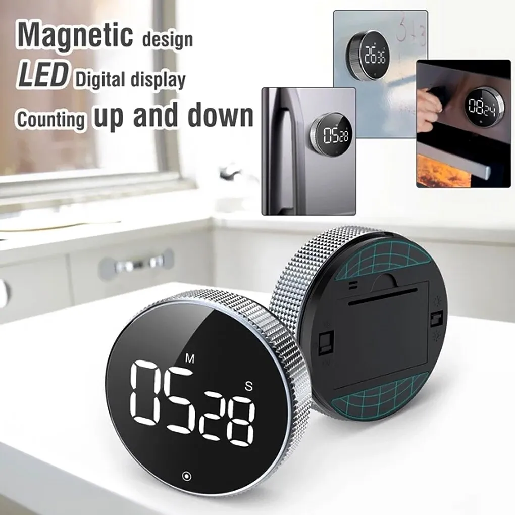 Minuterie numérique rotative affichage LED