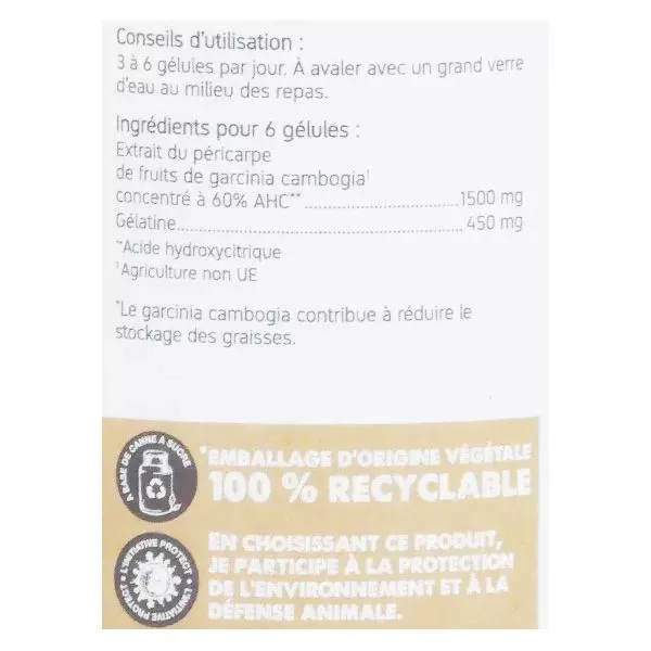 Nat & Form Original Garcinia Cambogia 200 gélules
