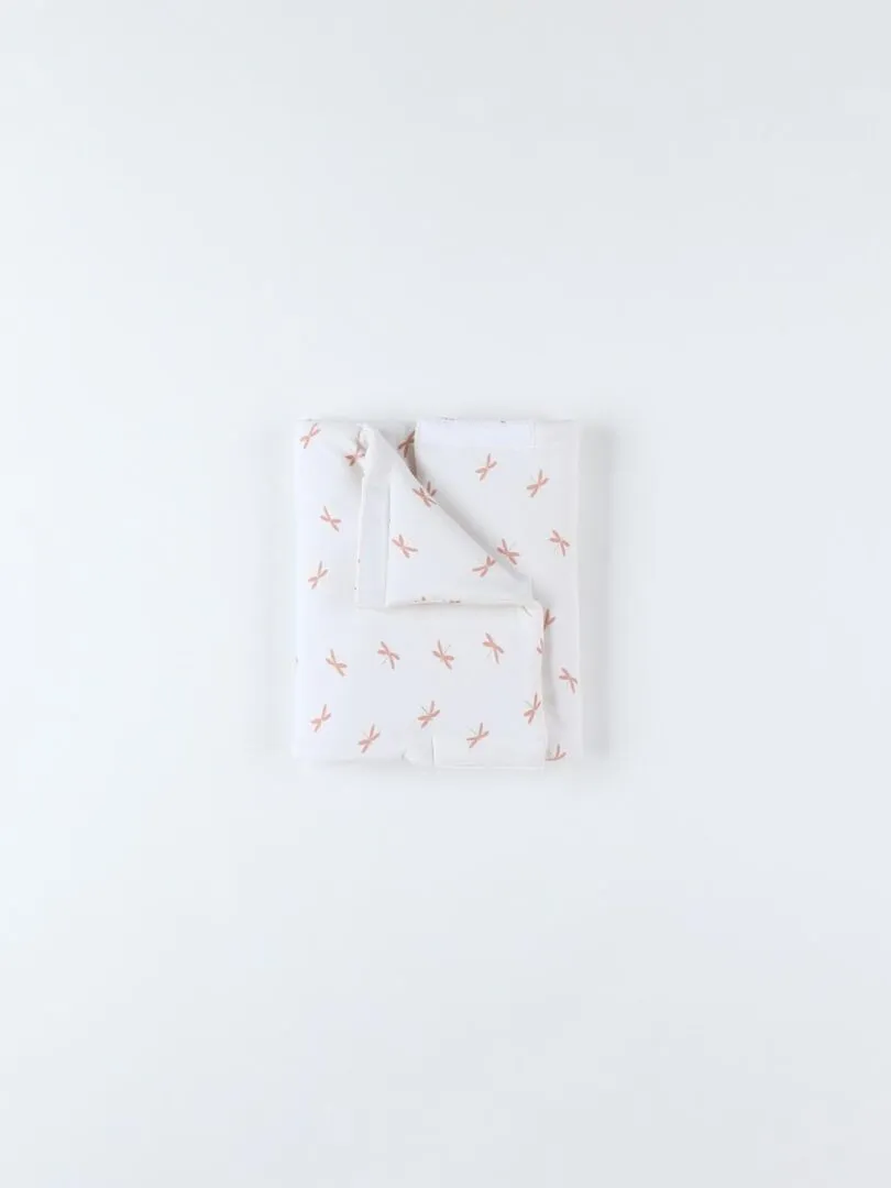 Protège barreaux pour lits et parcs bébé, écru/rose poudré Noukie's - Blanc