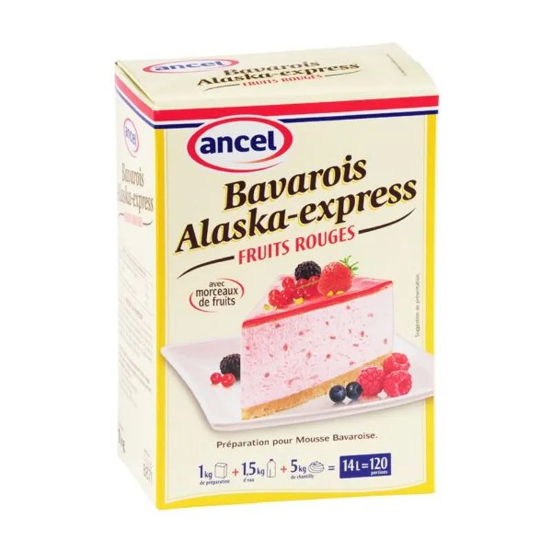 Préparation bavarois fruits rouges Alaska 1 kg - Ancel 