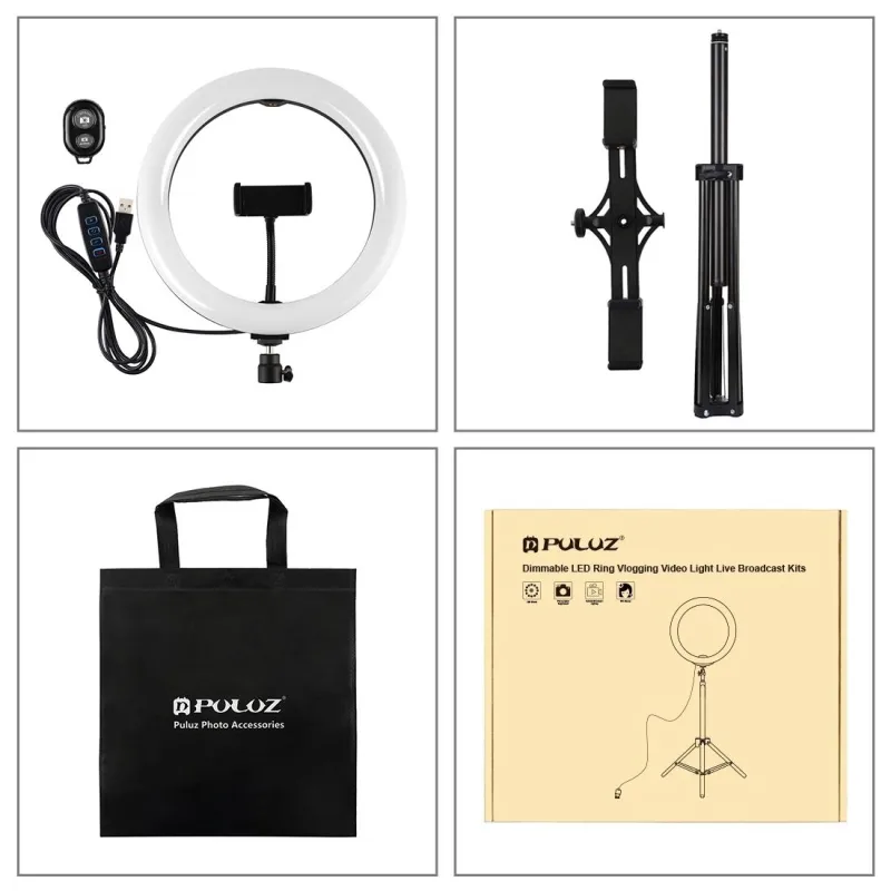 Ring Light 1.65m Tripod Dual Phone Brackets USB LED