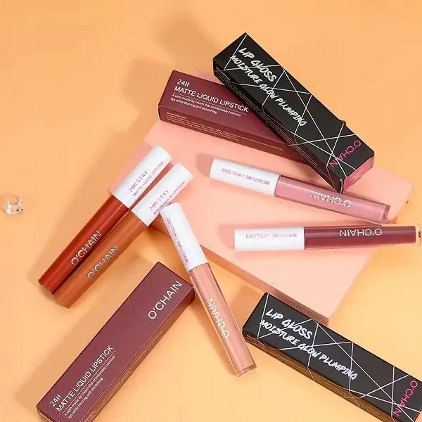Rouge à lèvres imperméable longue durée pour femme, 12 couleurs, brillant, humide, vif, coloré, maquillage, 24h
