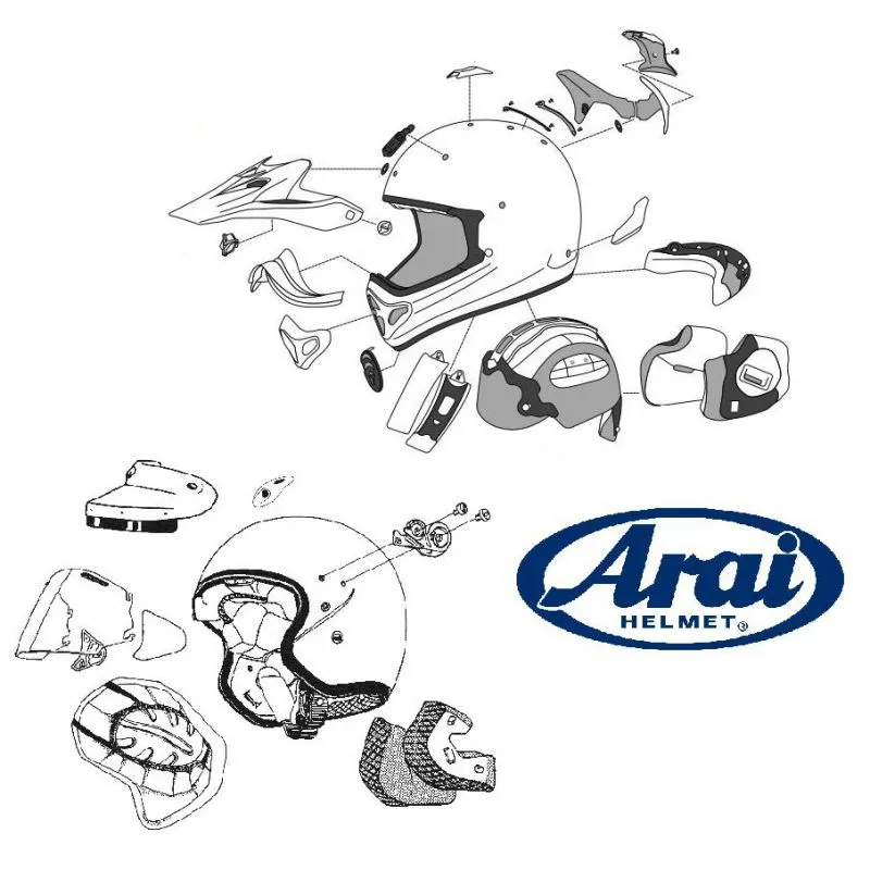 TOUR DE COU ARAI MX-V NECKROLL XL XXL CASQUE OFFROAD