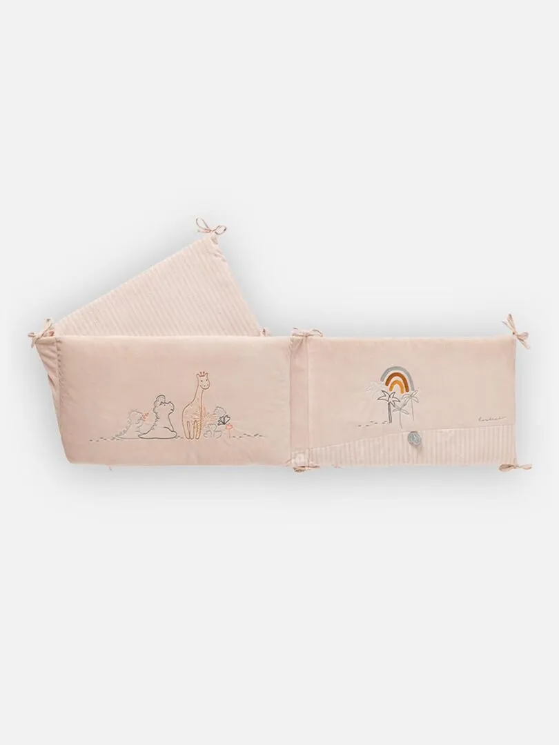 Tour de lit veloudoux, - Beige