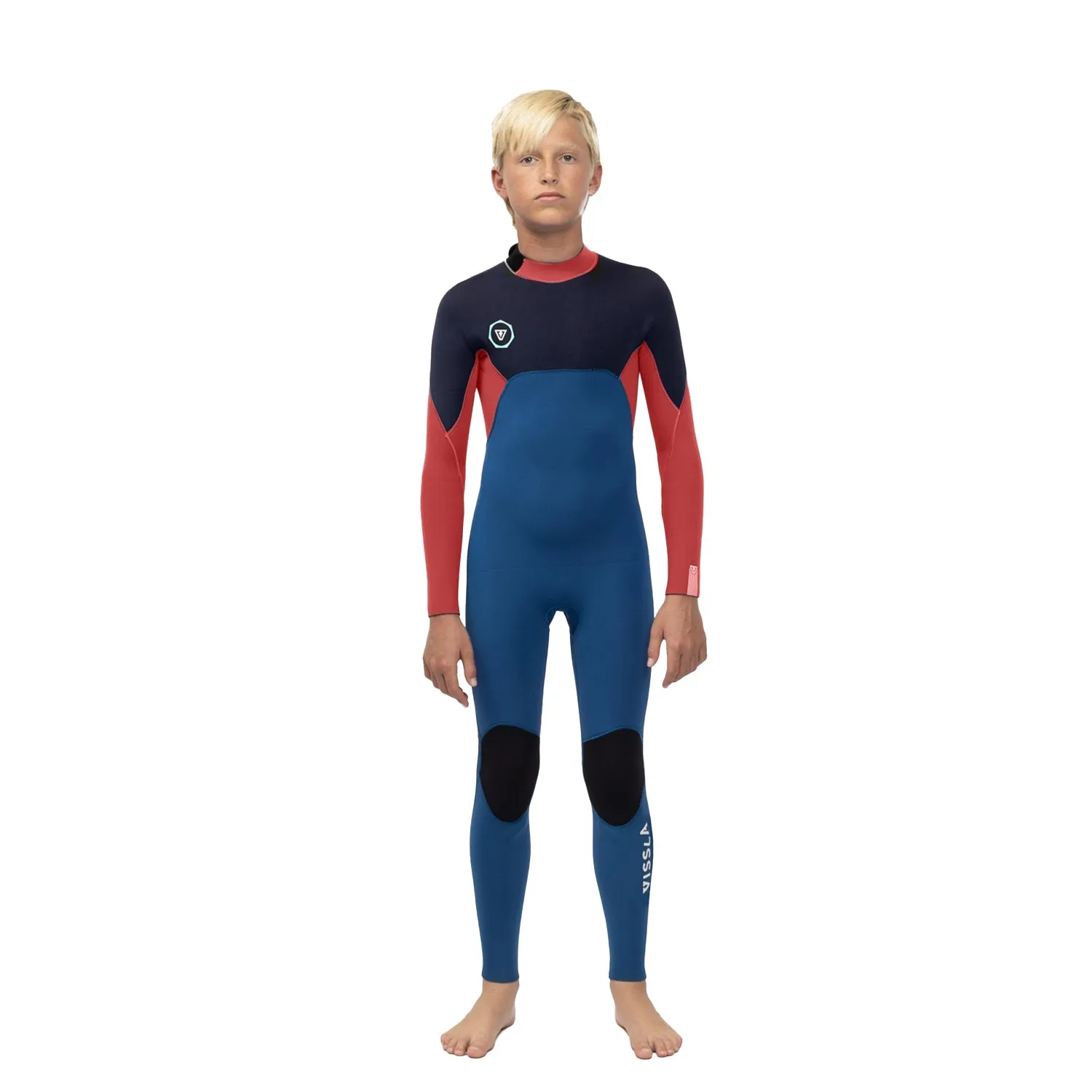 Vissla | Integrale 7 Seas Boys Back Zip 4/3 - Light Slate