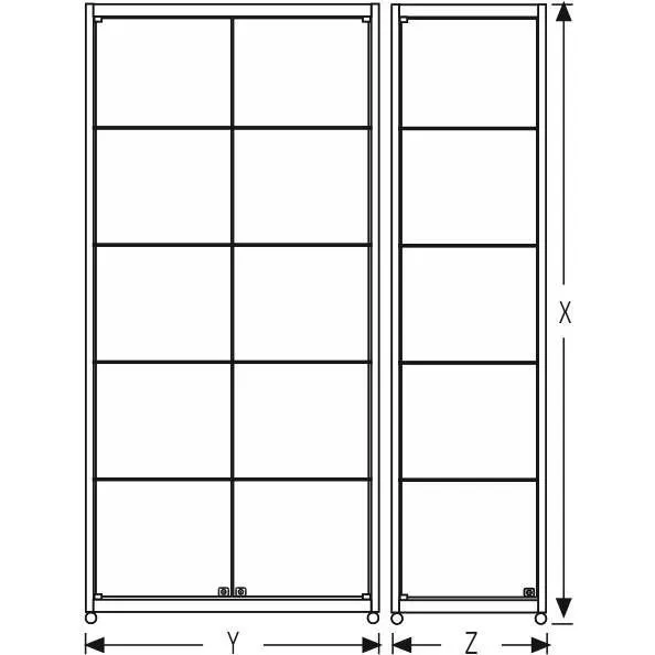 Vitrine tour wide  sans stockage